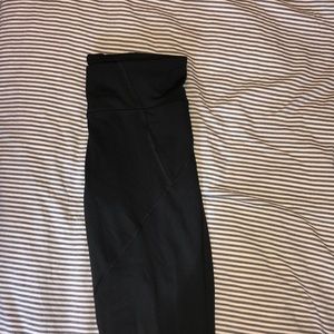 CHAMPION large black leggings with mesh detail